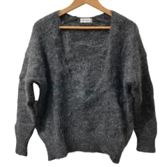 美品 23AW SACRA サクラ アルパカ モヘアブレンド Vネックセーター サイズ38 グレー レディース 古着 中古 USEDのサムネイル