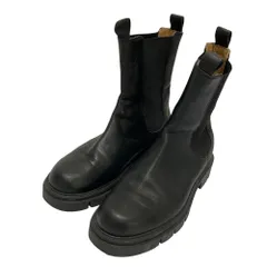 美品 CORSO ROMA 9 コルソローマ レザー サイドゴアブーツ サイズ36 約23cm ブラック レディース 古着 中古 USED