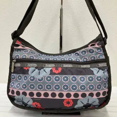 1207 LeSportsac レスポートサック 花柄ショルダーバッグ　肩がけ　斜めがけ　通勤　通学　ポケット多数