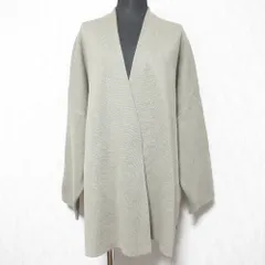 美品 GALERIE VIE ギャルリーヴィー トゥモローランド コットンシルク ノーカラーコート 23-08-11-08132 36 グレージュ レディース 古着 中古 USEDのサムネイル