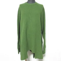 美品 nagonstans ナゴンスタンス アシンメトリーニット セーター 470DA170-6710 サイズ38 カーキ レディース 古着 中古 USEDのサムネイル