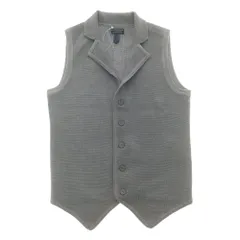 【中古】ラルディーニ LARDINI ウール ジレ型 ニットベスト グレー【サイズ42】【メンズ】のサムネイル