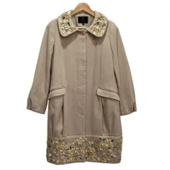 TOCCA トッカ フラワーウールコート 2 ベージュ レディース 古着 中古 USEDのサムネイル