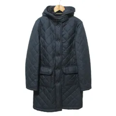 良品 TraditionalWeatherwear トラディショナルウェザーウェア 裏ボアキルティングコート 38 ネイビー レディース 古着 中古 USEDのサムネイル