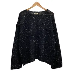 美品 24AW ジャーナルスタンダードレサージュ モヘヤMIXスパンコールプルオーバーニット 24080370215030 グレー レディース 古着 中古 USEDのサムネイル