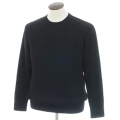 【新品】ヴィルーム V::loom ミドルゲージ ウール クルーネック プルオーバーニット ブラック【サイズL】【メンズ】