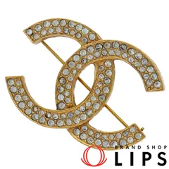 シャネル ココマーク ラインストーン ブローチ  GP レディース  【中古】