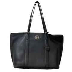 良品 COLE HAAN コールハーン ターンロック トートバッグ ブラック レディース 古着 中古 USED