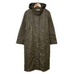 美品 mila schon ミラショーン キルティング ロングコート 42 ブラウンカーキ レディース 古着 中古 USEDのサムネイル