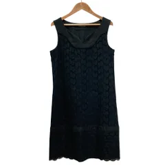 美品 VIVIENNE TAM ヴィヴィアンタム リーフ レース ノースリーブ ワンピース 1 ブラック レディース 古着 中古 USEDのサムネイル