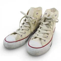 コンバース CONVERSE オールスター ハイカットスニーカー 24.0㎝ ホワイト 白 キャンバス地