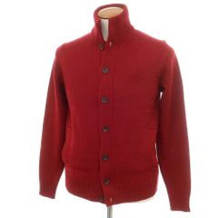 新品 FEDELI 48 M フェデーリ カーディガン ニット レッド 赤 朱色