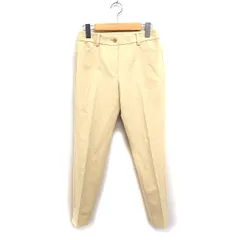 プラステ PLST テーパードパンツ センタープレス 無地 コットン 綿 XS クリーム /FT32