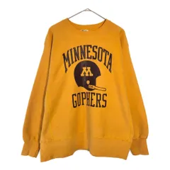 80年代 USA製 Champion チャンピオン REVERSE WEAVE リバースウィーブ スウェット カレッジ イエロー(メンズ X-LARGE)中古 古着 X6294