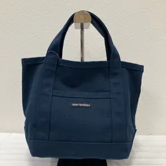 1196 marimekkoマリメッコ　キャンバスミニトートバック　ハンドバッグ　ネイビー系　紺系　通勤　通学　カジュアル　シンプル