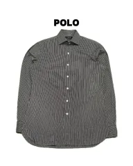 (100) ポロ ラルフローレン ポプリン ストライプ シャツ