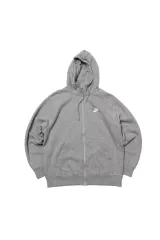 NIKE グレー 起毛 フード ジップアップ size XL