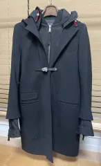 DSQUARED2 (ディースクエアード2) バックル レイヤード デザイン ウールコート 中古