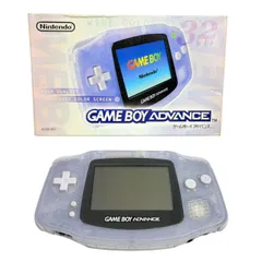 【動作品】Nintendo/任天堂 GAME BOY ADVANCE ミルキーブルー 箱 本体のみ J1-031706G