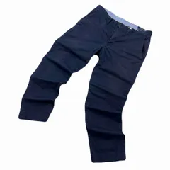 ポロ ラルフローレン チノパンツ メンズ W32 ストレートフィット 細身 ストレッチ ネイビー 紺色 コットンパンツ