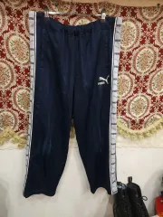 プーマ サイドライン トレーナーパンツ 日本版 ネイビー/グレー