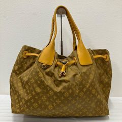 1197 russet ラシット　総柄トートバック　ハンド　イエローマスタード系　大容量　カジュアル　通勤　通学　シンプル