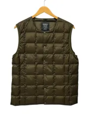 GRAMICCI (グラミチ) GRAMICCI×TAION クルーネック ダウンベスト G3FU-J100-TG M カーキ メンズ/199