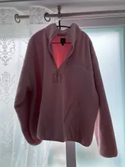 ギャップ フリース ハーフジップアップ ピンク ラージL