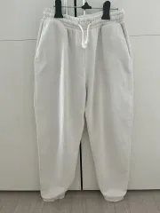 ZARA アイボリー 起毛 ジョガーパンツ M