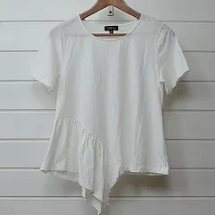 BARNEYS NEW YORK アシンメトリー カットソー Tシャツ バーニーズ ニューヨーク｜9j2665*Aのサムネイル