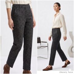セオリーリュクス 21AW ストレッチクロップドパンツ メタルグレー 36