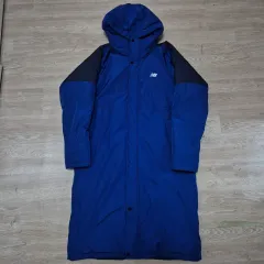 ニューバランス バイカラー ダウン フーディー ロングダウンジャケット アウター L(100)