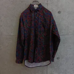 【USED】US 古着 USA製 tripod 総柄 ペイズリー柄 ボタンダウンシャツ XL US古着 総柄シャツ メンズ 総柄 シャツ コットン XL 古着男子 USA古着 コットンボタンダウンシャツ ペイズリー 古着女子 90s ネルシャツアメリカ製