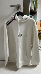 トミーヒルフィガースギュア ストライプ フードTシャツ L