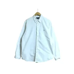 ポロ 白 Q・チャンミン正規品 オックスフォードシャツ(実際にもっと白で綺麗です)