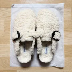 新品 ボア シープスキン ファー スリッパ (240)
