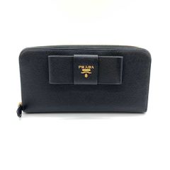 ✨新品未使用✨ PRADA 長財布 リボン サフィアーノ アイコン ラウンド 