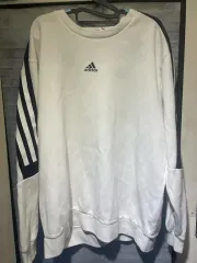 アディダス 白 3本線 スウェット 2xl