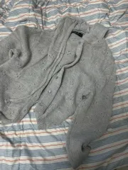 スイートSWEET エンブロイダリー ニードルパンチ ニット カーディガン