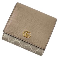 ✨未使用に近い✨ GUCCI ミニ財布 マーモント GGロゴ GGライン 白色 