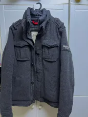 アバクロンビー チャコール ウール ジャケット
