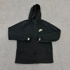 L NIKE ブラック フードジップアップ ジャケット 0128H1