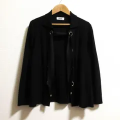 美品 MOSCHINO モスキーノ チープアンドシック ニット カーディガン ジャケット ブラック レディース 古着 中古 USEDのサムネイル