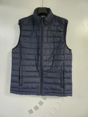 ユニセックス ネイビー ダウン ベスト