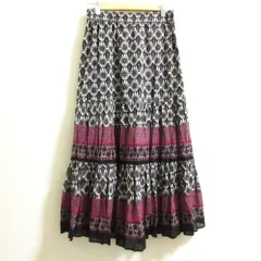 【pa13】sara mallika サラマリカ ロングスカート フレアマキシ丈 楽天市場】【Sara Mallika】 Cotton Stripe Ethnic Print Skirt