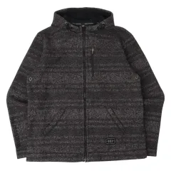 ハーレーダビッドソン チャコール フリース フーディー ジャケット