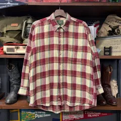 90s ゲインズボロー カントリー フランネル ウォーク シャツ チェック柄 N190