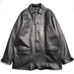 DELUXE (デラックス) カーコートレザージャケット BLACK - メルカリ