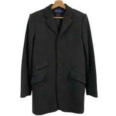 美品 RALPH RALPH LAUREN ラルフ ラルフローレン ウール テーラードコート ジャケット サイズ11 ダークグレー レディース 古着 中古 USED