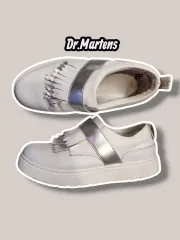 UK8 / DR. MARTENS ドクターマーチン U ドラ タッセル スリッポン 白 /0210